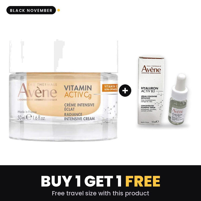 AVENE Vitamin Activ Cg Radiance Intensive Cream – Black November: Buy 1 Get 1, free travel size