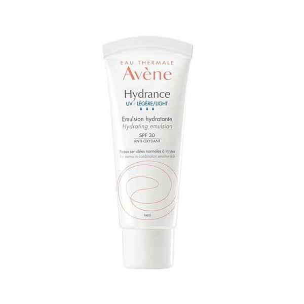 AVENE Hydrance UV Light Hydrating Emulsion SPF30 40ML tube for normal to combination sensitive skin.