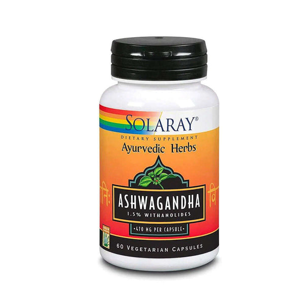 SOLARAY Ashwagandha Root Extract 470 mg. 60 caps