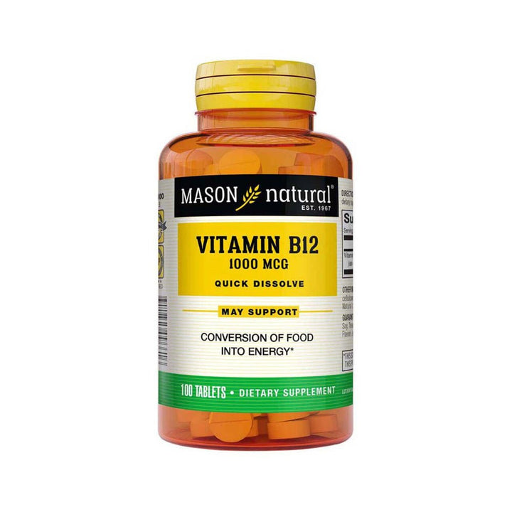 MASON Vitamin B12 500 Mcg - 100 Tablets