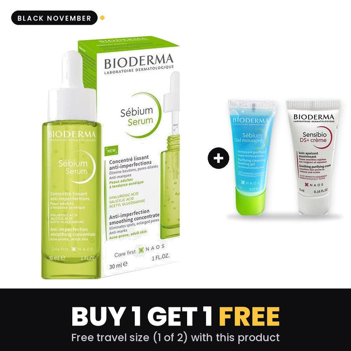 BIODERMA Sebium Serum 30ml – Black November: Buy 1 Get 1, free travel size