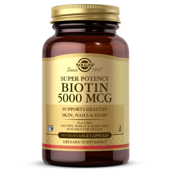 SOLGAR Biotin 5000 Mcg 50 Vegetable Caps