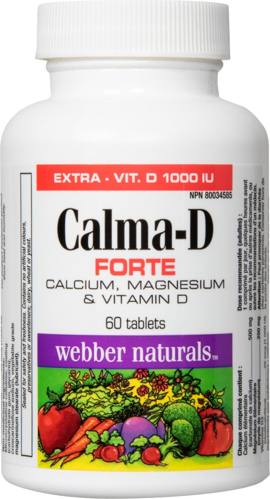 WEBBER NATURALS Calma-D Forte - 60 Tablets