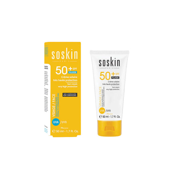 SOSKIN Spf50+ Protection Sun Cream Fluid