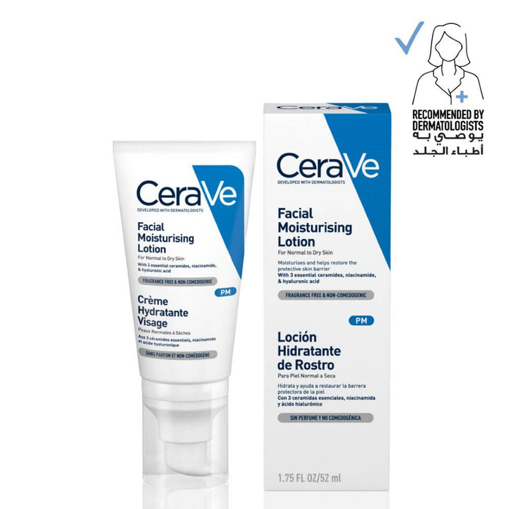 CERAVE Pm Facial Moisturizing Lotion Night Cream With Hyaluronic Acid 52Ml