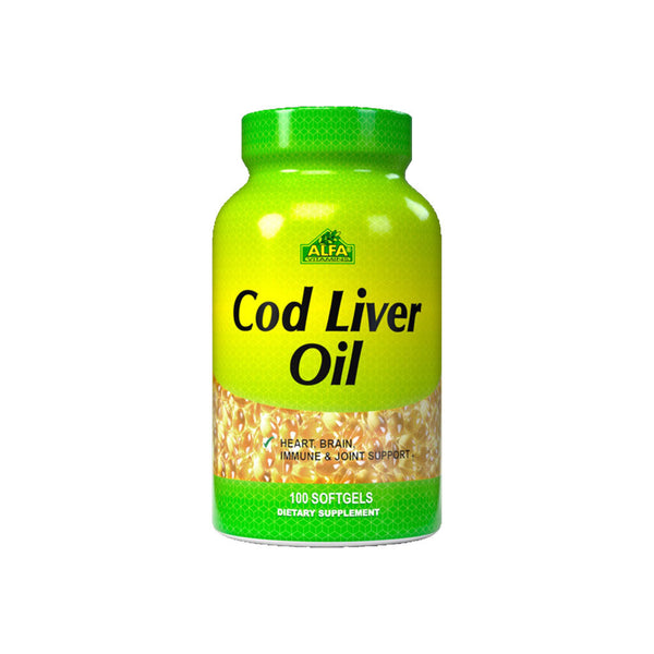 ALFA VITAMINS Cod Liver Oil - 100 Softgels