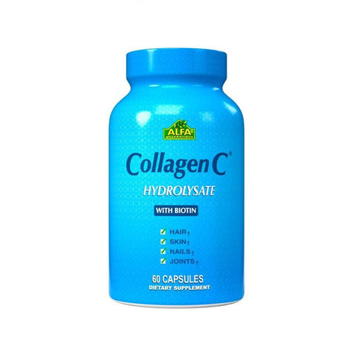 ALFA VITAMINS Collagen C Hydrolysate With Biotin 60 Capsules