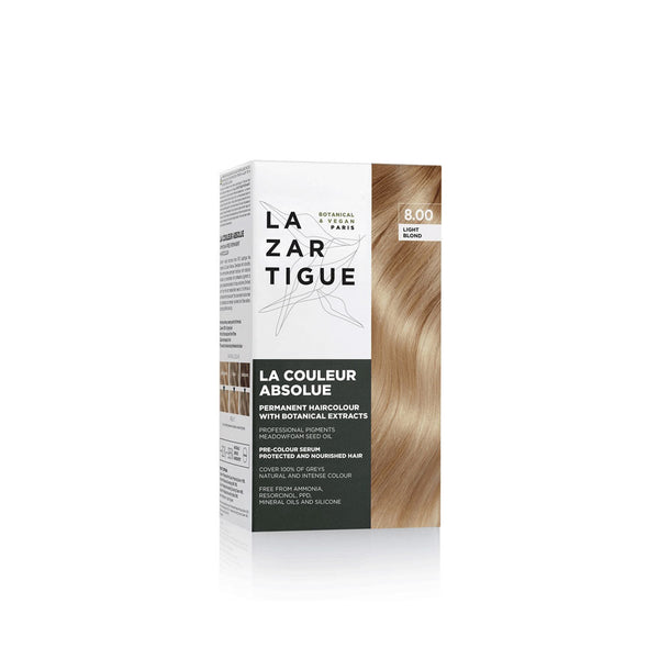 LAZARTIGUE Couleur Absolue- Light Blond 8.00 (Permanent Haircolour With Botanical Extracts)