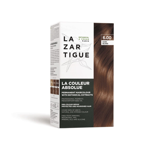 LAZARTIGUE Couleur Absolue- Dark Blond 6.0 (Permanent Haircolour With Botanical Extracts)