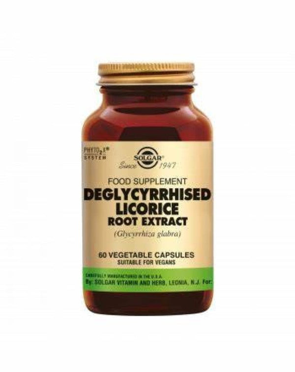 SOLGAR Deglycyrrhised Licorice Root Extract 60Vegetable Caps