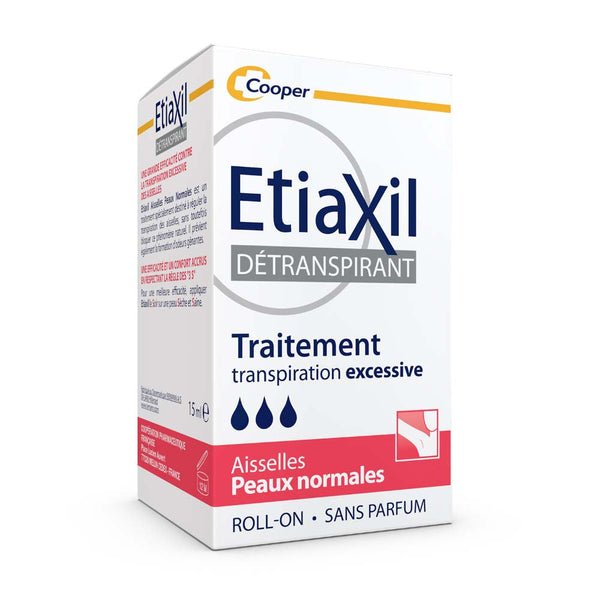 ETIAXIL DÃ©transpirant Peaux Normales Aisselles Roll-On 15ml