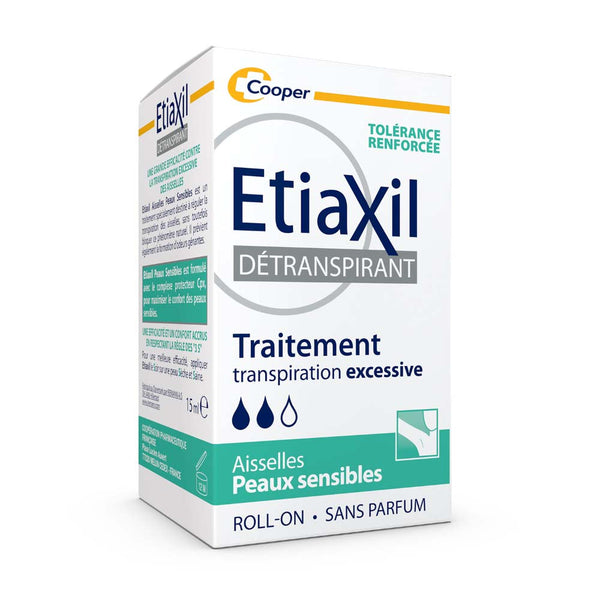 ETIAXIL Dtranspirant Peaux Sensibles Aisselles Roll-On 15ml