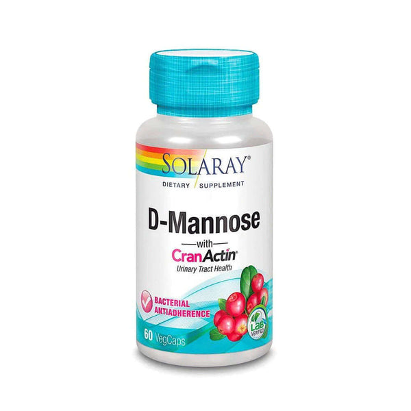 SOLARAY D-Mannose with CranActin 100mg 60cap