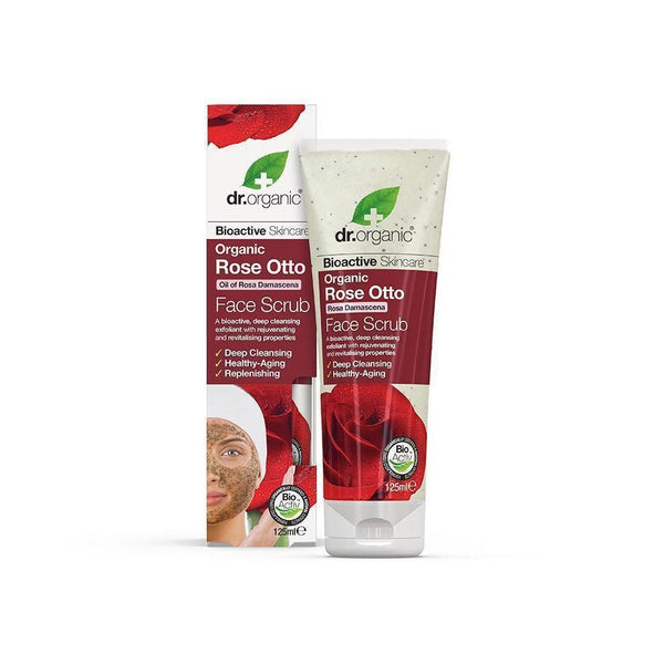 DR ORGANIC Rose Otto Face Scrub 125ml