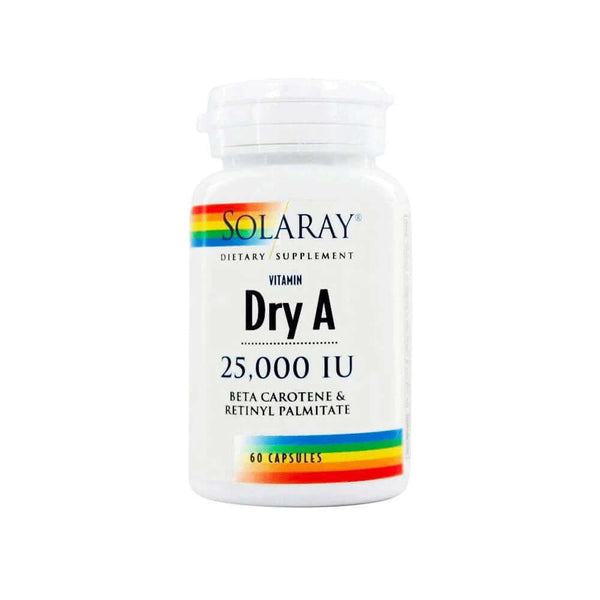 SOLARAY Dry A 25,000IU Beta Carotene & Retinyl Palmitate