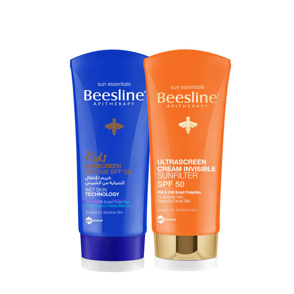 BEESLINE Kids Sunscreen Cream + Ultrascreen Invisible