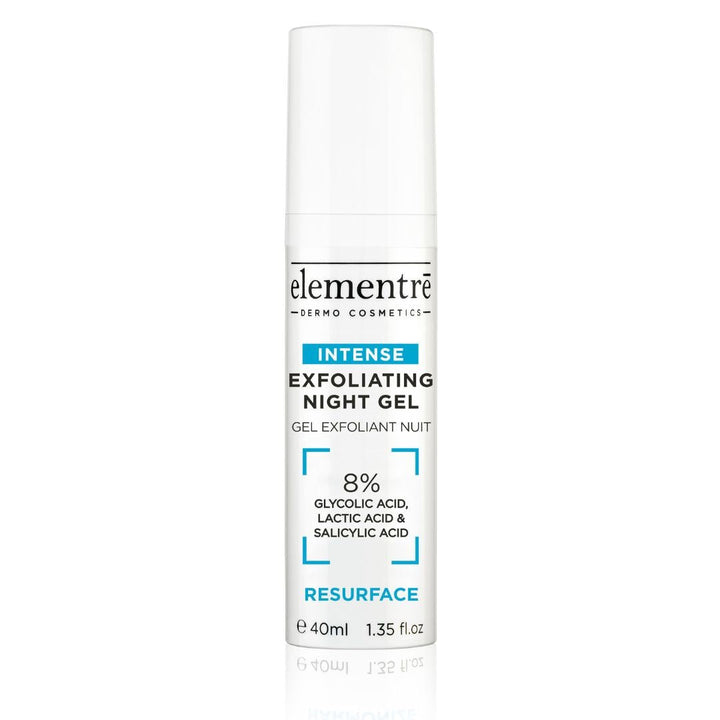 ELEMENTRE Exfoliating Night Gel 8% Glycolic, Lactic & Salicylic Acids 40 ml