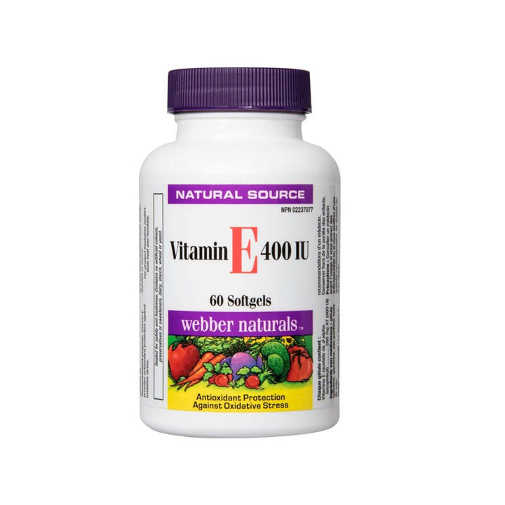 WEBBER NATURALS Vitamine E 400Iu - 60 Softgels