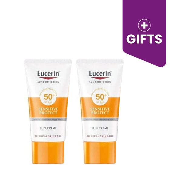 EUCERIN DUO BUNDLE Sensitive Protect spf50 + Gift