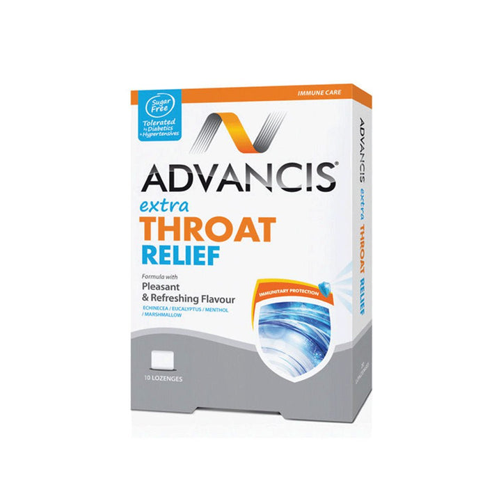 ADVANCIS Extra Throat Relief - 10 Tabs