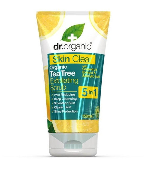 DR ORGANIC Skin Clear Efoliating Face Scrub 150 Ml