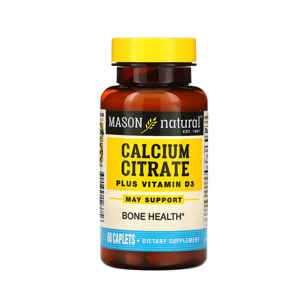 MASON Calcium Citrate + Vitamin D3 - 60 Caplets
