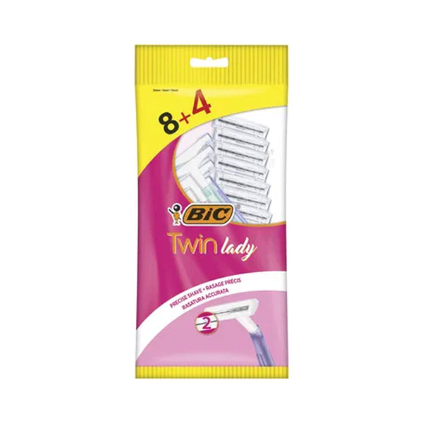 BIC Twin Lady Pouch Sensitive 8 + 4
