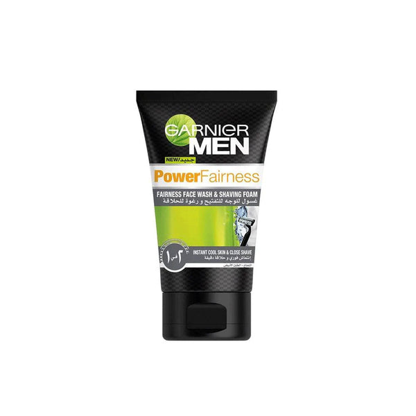 GARNIER Men Power Fairness Face Wash & Shaving Foam 100ml