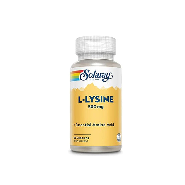 SOLARAY L-Lysine 500mg Free-Form Amino Acid 60caps