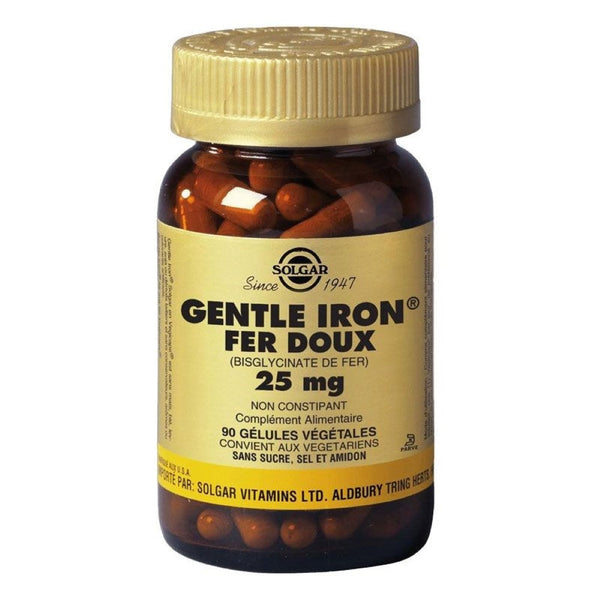 SOLGAR Gentle Iron (Fer Doux) 25 Mg 90Gelules Vegetales