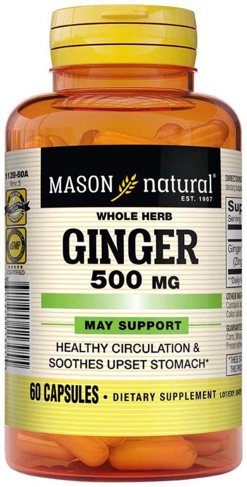 MASON Ginger 500Mg - 60 Capsules