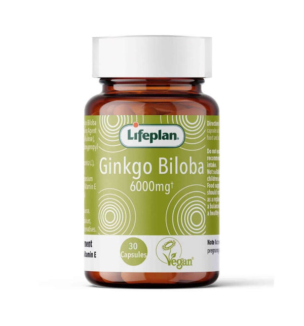 LIFEPLAN Ginkgo Biloba 6000Mg 30 Caps