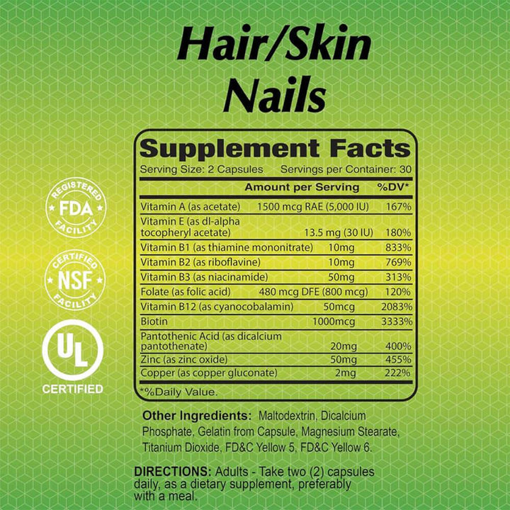 ALFA VITAMINS Hair Skin Nails 60 capsules