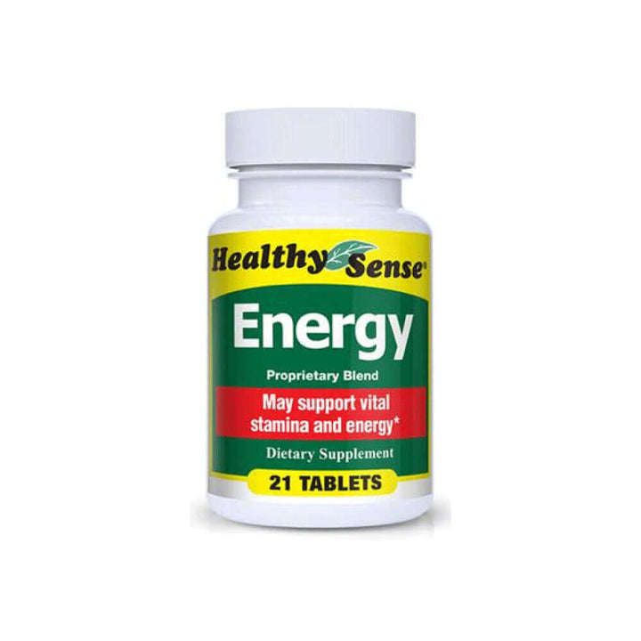 Healthy Sense Energy dietary supplement, 21 tablets, supports stamina and energy, NOT available for purchase.