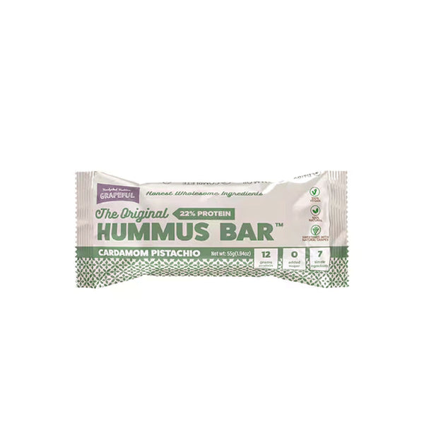 GRAPEFUL Hummus Cardamom Pistachio Bar 55g