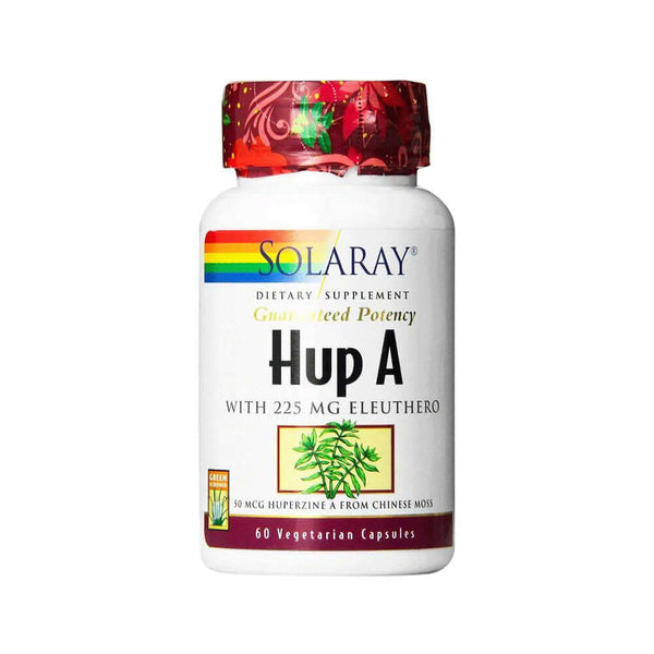 SOLARAY Hup A with 225mg Eleuthero - 50mcg Huperzine A from Chinese Moss