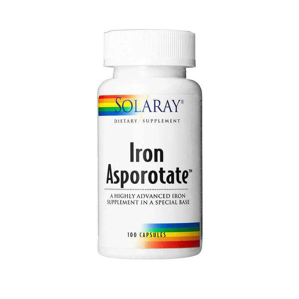 SOLARAY Iron Asporotate - A Highly Advanced Iron Supplement in a Special Base