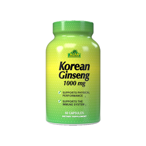 ALFA VITAMINS Korean Ginseng 500Mg - 60 Capsules