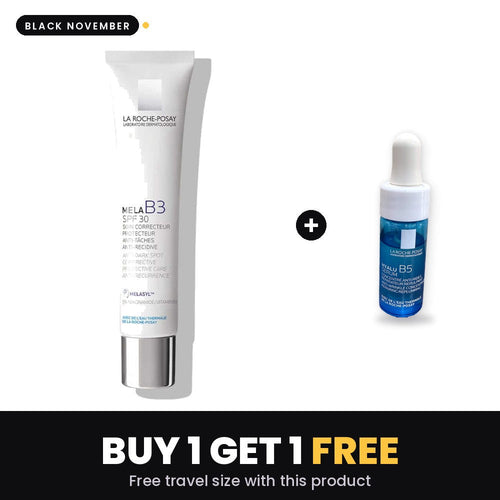 LA ROCHE-POSAY Mela B3 Spf30 Anti-Dark Spots Corrector 40ml – Black November: Buy 1 Get 1, free travel size