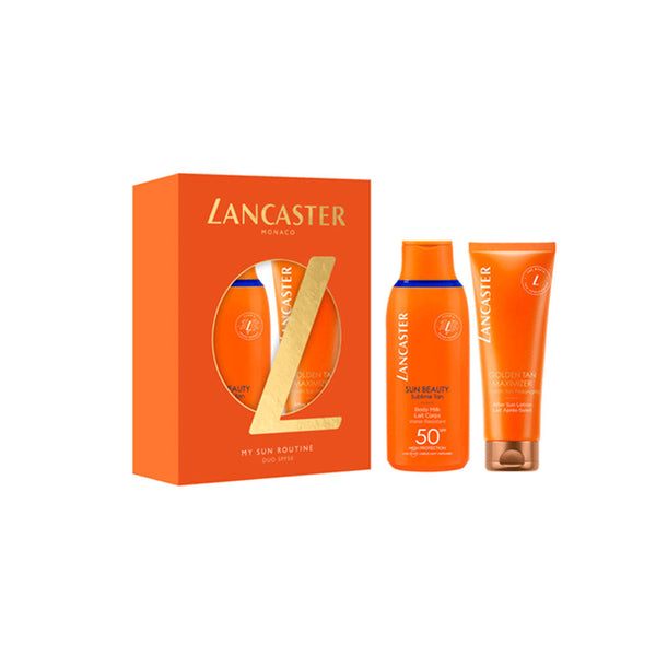 LANCASTER Coffret Body Milk (Spf50 175ml+Golden Tan Maximizer 125ml) Sp24