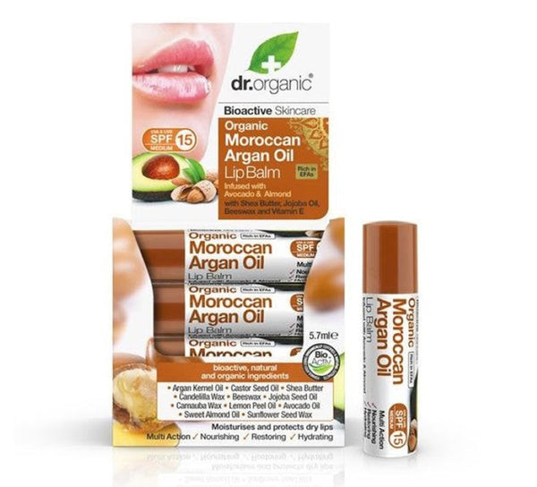 DR ORGANIC Argan Oil Lipbalm With Av. & Almond 5.7 Ml