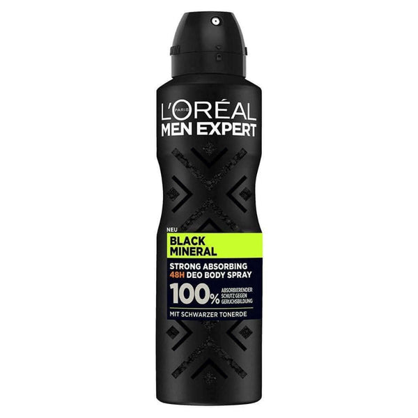 L'OREAL PARIS Men Expert BLACK EARTH Deodorant Spray 150 ML