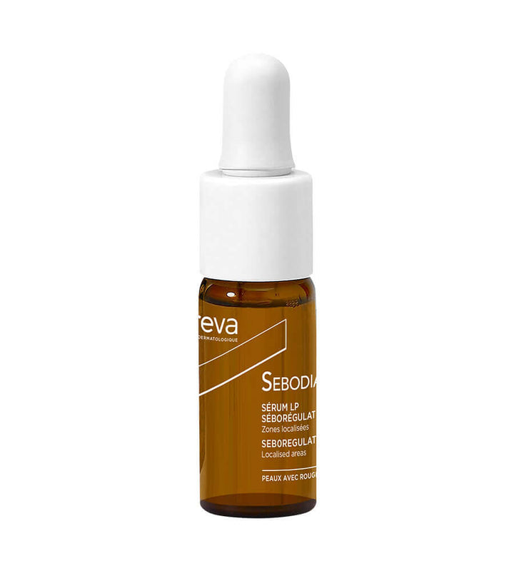 NOREVA Sebodiane DS Seboregulator serum bottle for soothing and protecting irritated skin in localized areas.