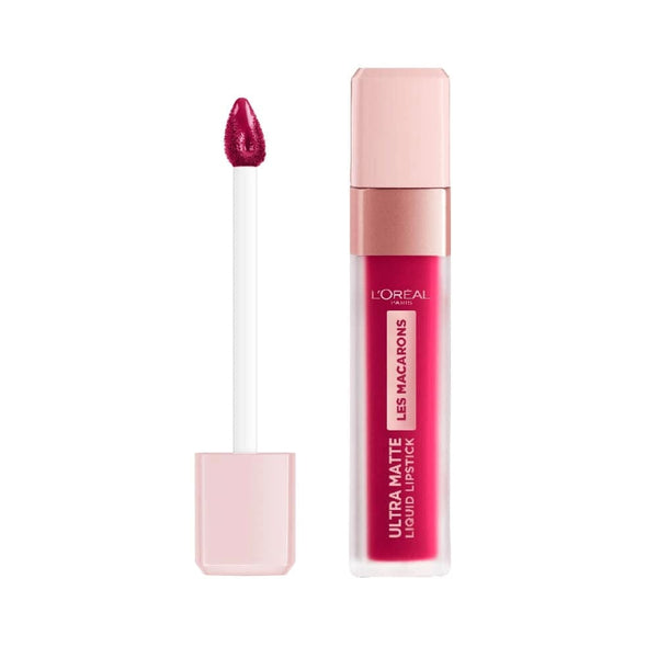 L'OREAL PARIS Infallible Les Macarons Pro Matte Liquid Lipstick 838 Berry Cherry 7.6Ml