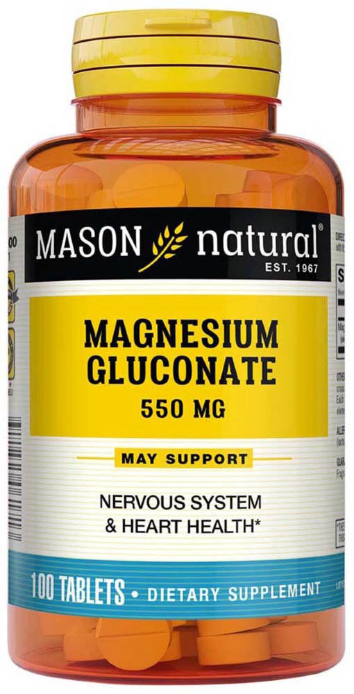 MASON Magnesium Gluconate 550 Mg - 100 Tablets