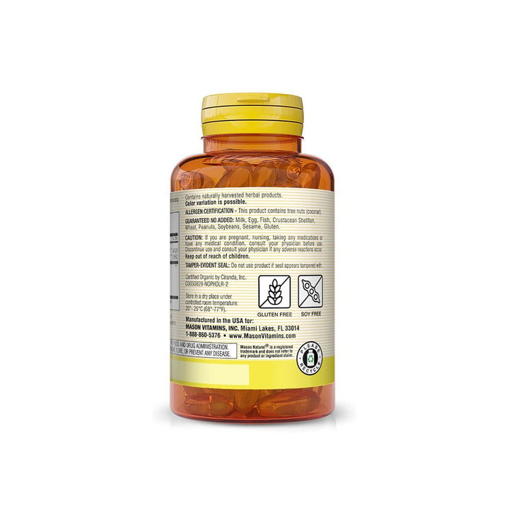 MASON Coconut Oil 1,000Mg - 60 Softgels