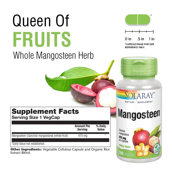 SOLARAY Mangosteen Fruit 475 mg 100 c.