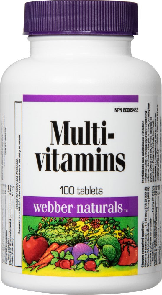 WEBBER NATURALS Multi Vitamins -100 Tablets