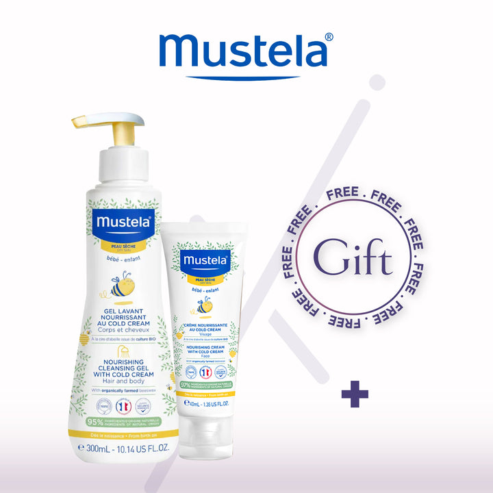 MUSTELA (bundle) Ps Gel Lavant Cold Creme + Ps Creme Cold Creme 40ml + GIFT