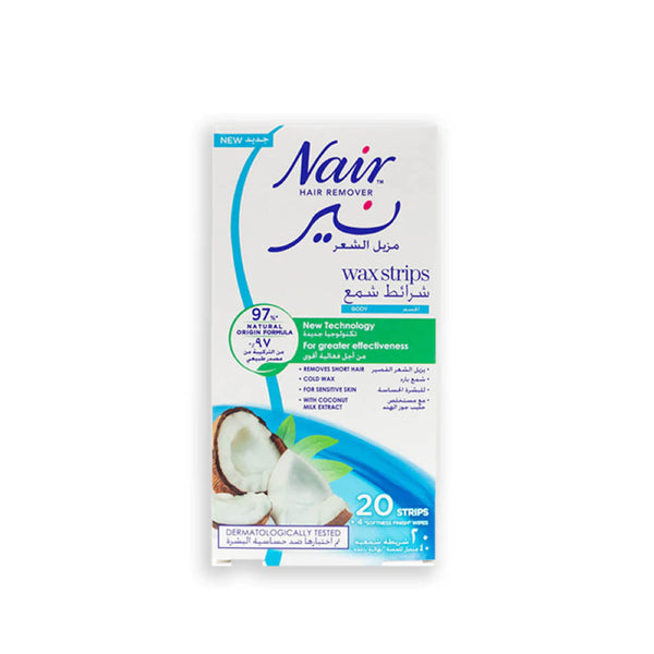 NAIR Body Wax Strips Coconut 20S